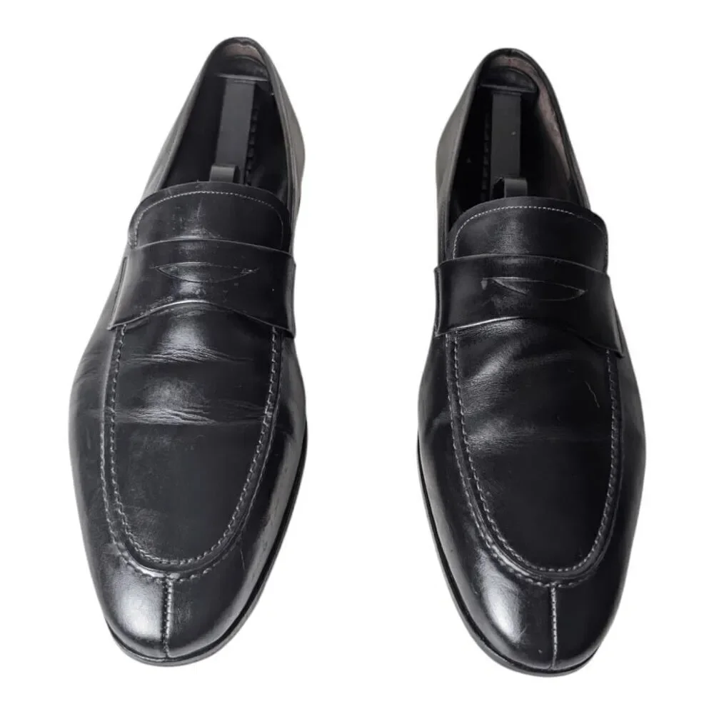 MEZLAN Black Leather Loafer Size 11M